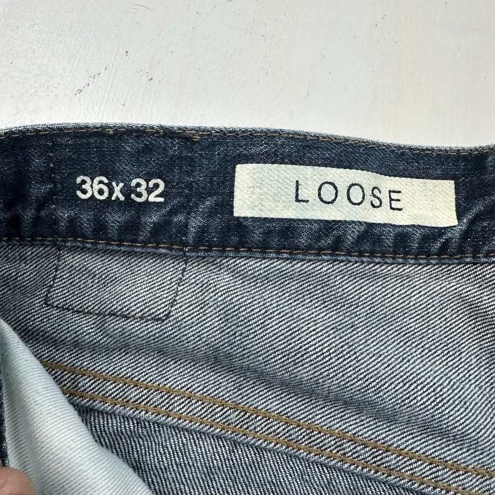 Y2K Gap 1969‎ Loose Fit Jeans Mens 36x32 Blue Denim Baggy Wide Leg Grunge Skater